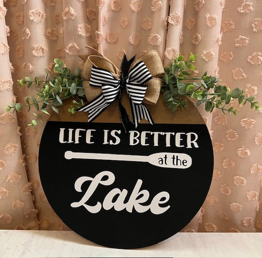Made to Order - "Life is Better at the Lake" Door Hanger