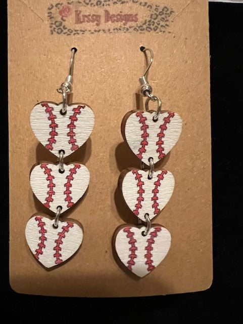 For the Love of Baseball Earrings